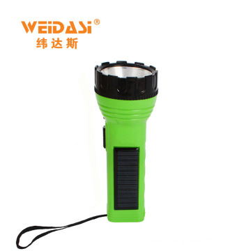 Durable multifunctional rechargeable portable carry solar led flashlight with low price